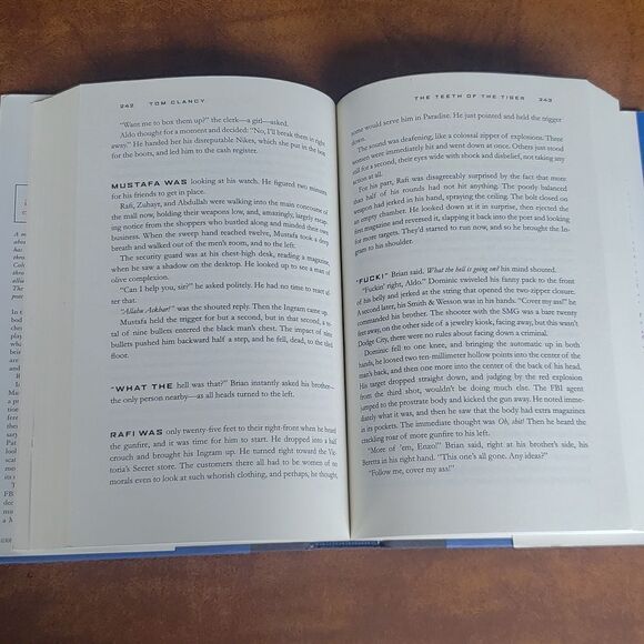 💚3/$20 Vintage Book - "The Teeth of the Tiger" by Tom Clancy (2000) - Picture 6 of 7